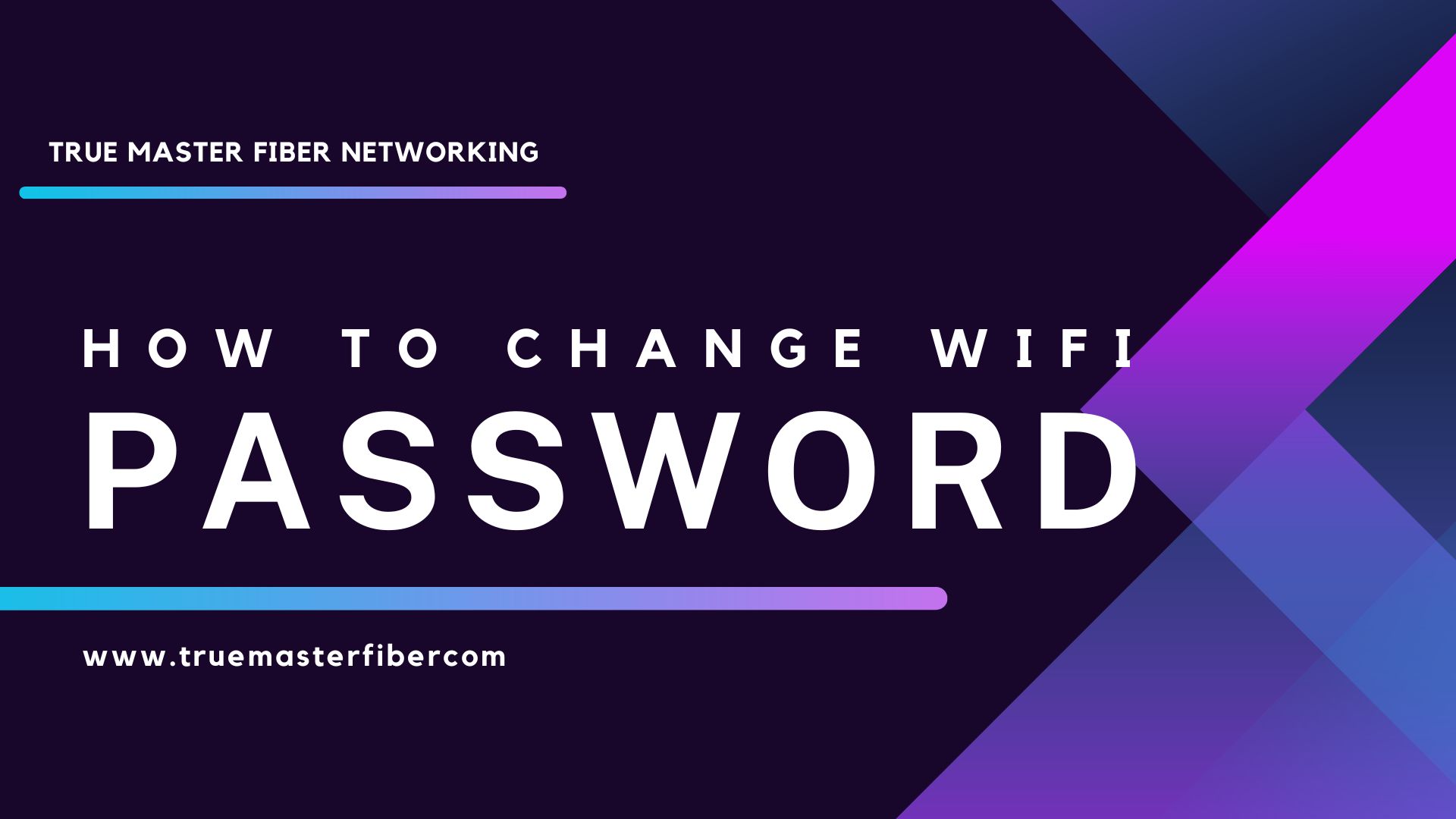 How to change Wi-Fi password